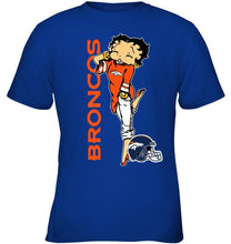 Load image into Gallery viewer, Denver Broncos betty boop fan shirt
