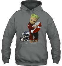 Load image into Gallery viewer, Groot loves Denver Broncos fan hoodie