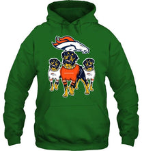 Load image into Gallery viewer, Denver Broncos Rottweilers fan hoodie