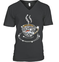 Load image into Gallery viewer, Denver Broncos coffee cup diamond glitter shirt