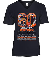 Load image into Gallery viewer, 60 years of denver broncos signed shirt
