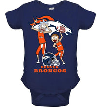 Load image into Gallery viewer, Denver Broncos Rick and morty fan shirt