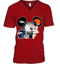 Load image into Gallery viewer, Denver Broncos Minnie cheerleader shirt