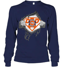 Load image into Gallery viewer, Denver Broncos dad superman shirt