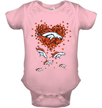 Load image into Gallery viewer, Denver Broncos tiny hearts shape shirt