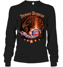 Load image into Gallery viewer, denver broncos eagle american flag shirt
