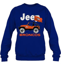 Load image into Gallery viewer, Jeep Denver Broncos fan hoodie