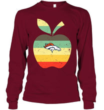 Load image into Gallery viewer, Denver Broncos teacher apple retro shirt