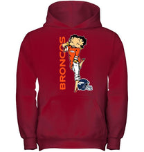 Load image into Gallery viewer, Denver Broncos betty boop fan shirt