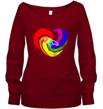 Load image into Gallery viewer, Denver Broncos lgbt tornado heart shirt