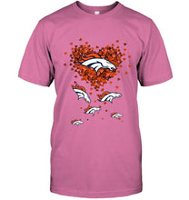 Load image into Gallery viewer, Denver Broncos tiny hearts shape shirt