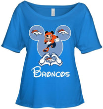 Load image into Gallery viewer, Denver Broncos Mickey shirt