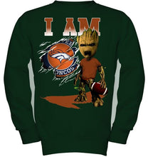 Load image into Gallery viewer, I am Denver Broncos groot shirt