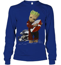 Load image into Gallery viewer, Groot loves Denver Broncos fan hoodie