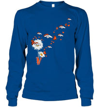 Load image into Gallery viewer, Denver Broncos daisy butterfly fan shirt