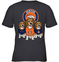 Load image into Gallery viewer, Denver Broncos Beagles fan shirt