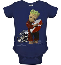 Load image into Gallery viewer, Groot loves Denver Broncos fan hoodie