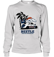 Load image into Gallery viewer, Beetle Denver Broncos on beach shirt