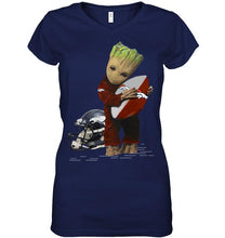 Load image into Gallery viewer, Groot loves Denver Broncos fan hoodie