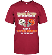 Load image into Gallery viewer, I'm Colorado Buffaloe on saturdays and Denver Bronco on sundays shirt