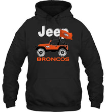 Load image into Gallery viewer, Jeep Denver Broncos fan hoodie