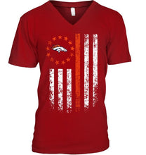 Load image into Gallery viewer, Denver Broncos american flag star shirt