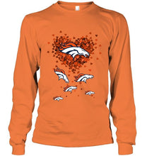 Load image into Gallery viewer, Denver Broncos tiny hearts shape shirt