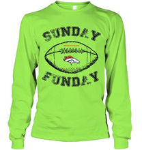 Load image into Gallery viewer, Sunday funday Denver Broncos lover shirt