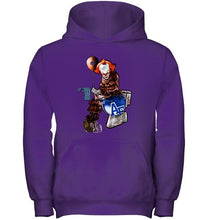 Load image into Gallery viewer, IT Boise State Broncos in toilet halloween hoodie