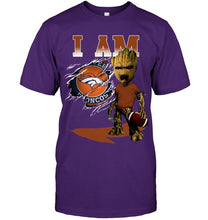 Load image into Gallery viewer, I am Denver Broncos groot shirt