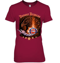 Load image into Gallery viewer, denver broncos eagle american flag shirt