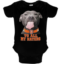 Load image into Gallery viewer, Denver Broncos to all my haters pitbull shirt
