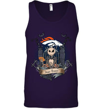 Load image into Gallery viewer, Denver Broncos Jack Skellington shirt