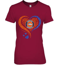 Load image into Gallery viewer, Denver Broncos heart glittering shirt