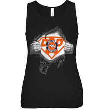 Load image into Gallery viewer, Denver Broncos dad superman shirt