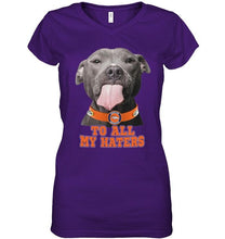 Load image into Gallery viewer, Denver Broncos to all my haters pitbull shirt