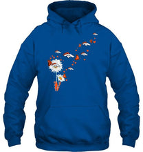 Load image into Gallery viewer, Denver Broncos daisy butterfly fan shirt