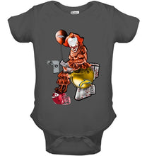 Load image into Gallery viewer, IT Denver Broncos in toilet halloween hoodie