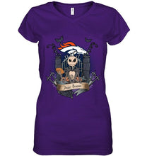 Load image into Gallery viewer, Denver Broncos Jack Skellington shirt