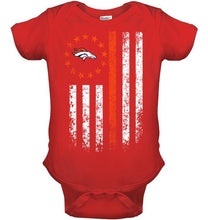 Load image into Gallery viewer, Denver Broncos american flag star shirt