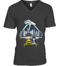 Load image into Gallery viewer, snoopy watch Denver Broncos city shirt