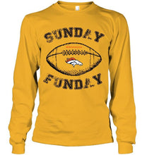 Load image into Gallery viewer, Sunday funday Denver Broncos lover shirt