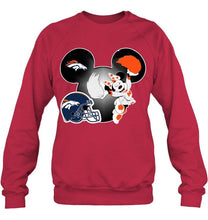 Load image into Gallery viewer, Denver Broncos Minnie cheerleader shirt