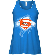 Load image into Gallery viewer, Denver Broncos Superman Ripped shirt