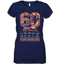 Load image into Gallery viewer, 60 years of denver broncos signed shirt
