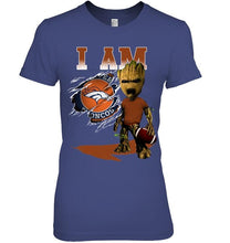 Load image into Gallery viewer, I am Denver Broncos groot shirt
