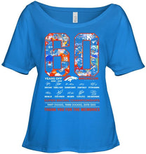 Load image into Gallery viewer, 60 years of Denver Broncos thank you for the memories shirt