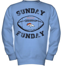 Load image into Gallery viewer, Sunday funday Denver Broncos lover shirt