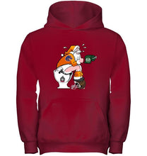 Load image into Gallery viewer, Santa Boise State Broncos in bathroom shirt