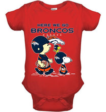 Load image into Gallery viewer, Here we go Denver Broncos snoopy shirt